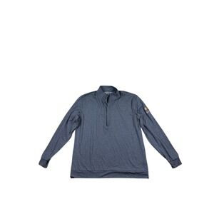 Matte Grey Mens Quarter Zip Pullover Bali Hai Golf Las Vegas Casual L